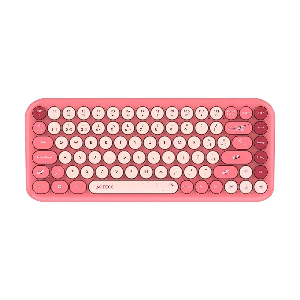 Kit Teclado y mouse Inalámbricos 2.4hz Creator Chic K-Colors MK480 Advanced Series Teclado Inalambrico Dongle 2.4Mhz - Rango 10m, 85 teclas