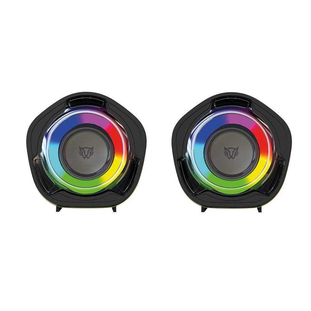 Bocinas 2.0 Gamer Glimm Penta BG545 Balam Rush Conexión Bluetooth 5.0/USB - Iluminación RGB 10 modos, 6w RMS. Sonido estéreo