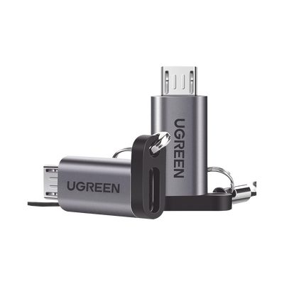 Adaptador USB-C 3.1 a Micro USB | Carga Rápida | FPC/QC2.0 | Sincronización de Datos | Velocidad de Transferencia de hasta 480Mbps | Incluye Cordón | Caja de Aluminio | Múltiples Protecciones | Amplia Compatibilidad.