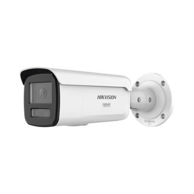[Dual Light + ColorVu] Bala IP 8 Megapixel / Lente 4 mm / 60 mts IR + 60 mts Luz Blanca / Exterior IP67 / Luz Intermitente y Alerta de Audio / Micrófono Integrado / Videoanaliticos (Filtro de Falsas Alarmas)  / ACUSEARCH