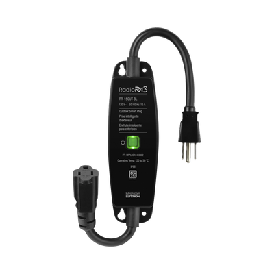 [RR15OUTBL] (Caseta Wireless) PlugIn Interruptor On/Off para uso en exterior intemperie IP66, inalámbrico. 15A /120V