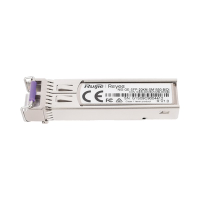 Transceptor Industrial BIDI Monomodo SFP 1G (Lado B), hasta 20 Kilómetros, TX 1550 / RX 1310, soporta Temperaturas de -40° a 85° C