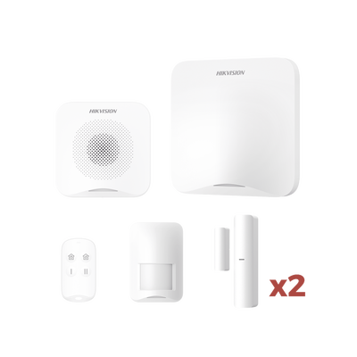 [AXHOME-KIT-WIFI] (AX HOME) KIT de Alarma AX HOME / Incluye: 1 Hub con batería de respaldo / 1 Llavero / 1 PIR / 2 Contactos Magnéticos / 1 Sirena / Wi-Fi / Compatible con Hik-Connect P2P y Hik-Partner PRO
