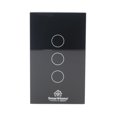 [SHS413W] (Wifi) Apagador switch inalámbrico WIFI, control de 3 regresos de carga, 110V