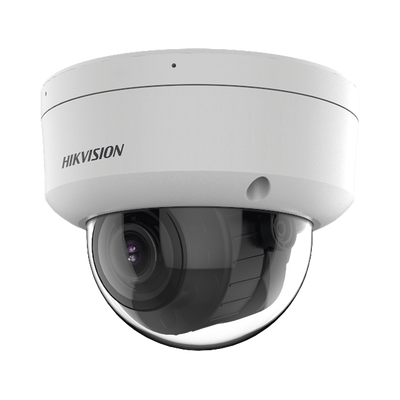 Domo IP 4 Megapíxel / Lente Motorizado 2.7 a 13.5 mm / Dual Light (30 mts IR + 30 mts Luz Blanca) / ACUSENSE Lite / Microfono Integrado / Exterior IP67 / IK08 / WDR 120 dB / PoE / ONVIF / Micro SD