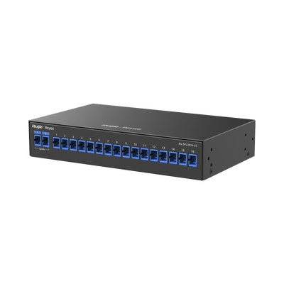[RG-SPL2016-SC] e-Lighten Splitter Pasivo 2/16, Puertos PON SC, Frecuencias soportadas de 1260nm a 1650nm con hasta 500 mW de Potencia de Entrada 