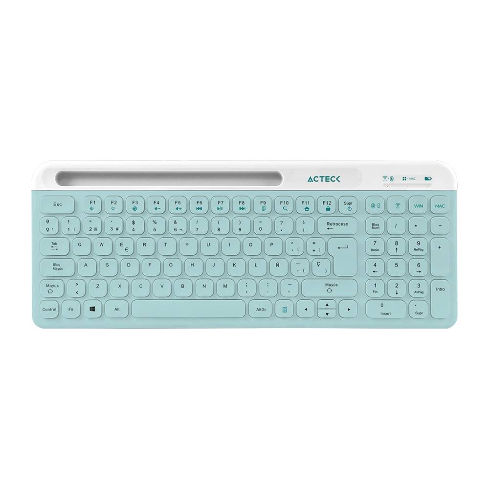 Kit Teclado y Mouse  Creator Vituos Silk MK720 Acteck Elite Series Teclado y Mouse Inalámbrico 2.4Mhz - Alcance 10m, Conexión Bluetooth, Batería Recargable