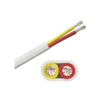 Rollo de cable plano grado marino calibre 10, de 2 conductores (rojo y amarillo) de 100 pies (30.48 m).