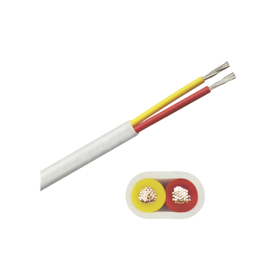 Rollo de cable plano grado marino calibre 14, de 2 conductores (rojo y amarillo) de 100 pies (30.48 m).