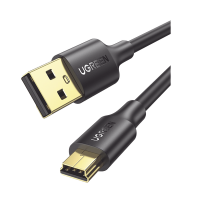 [10355] Cable USB-A 2.0 a Mini USB | 1m | Cable de Datos y Alimentación | 480Mps | Chip Inteligente | PVC | Para Discos Duros HDD o SSD, Go-Pro Hero, Mando de PS3, Cámaras Digitales, Reproductores MP3, MP4, etc.