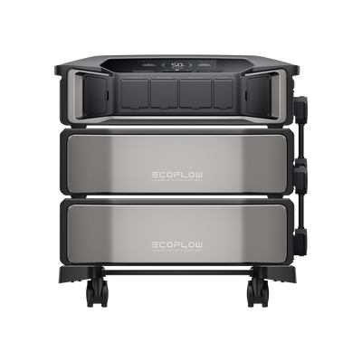 Estación de Energía Delta Pro Ultra 7.2kW para Respaldo Residencial, Incluye 2 Baterías de Litio LFP 6kWh (12kWh Totales), Sincronización para Mayor Potencia, Carga Solar Hasta 4000W, Capacidad de Trabajo Online (0ms)