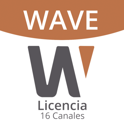 Licencia de 16 Canales de Grabación Wisenet Wave Profesional 