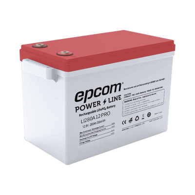 Batería de Litio Ciclo Profundo, 12.8 Vcc 280Ah,  6000 ciclos, LiFePO4  , Solar, Marina, Máximo 140 A de Descarga
