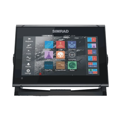 GO9 pantalla de navegación de 9" touch screen multi-funcional con transductor de 83/200 kHz incluido.