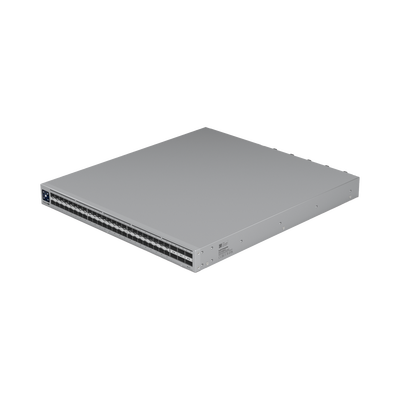 UniFi Switch Enterprise Campus Aggregation, Capa 3, 48 puertos Etherlighting SFP28 de 40G/100G, 6 puertos QSFP28 de 100G, 5 abanicos, ruteo dinámico BGP, doble fuente redundante, VRRP para alta disponibilidad, enlace multichasis (MC-LAG)