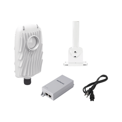 [B5X-PACK] Kit de radios B5X, rango de frecuencia extendida (4.9 a 6.4 GHz),  incluye inyector POE50V, cable de alimentación y montaje universal para tubo o poste o mástil
