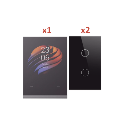 [SH3S1DK] (Wifi) KIT 3 apagadores inteligentes ZigBee y 1 Pantalla de control touch táctil 