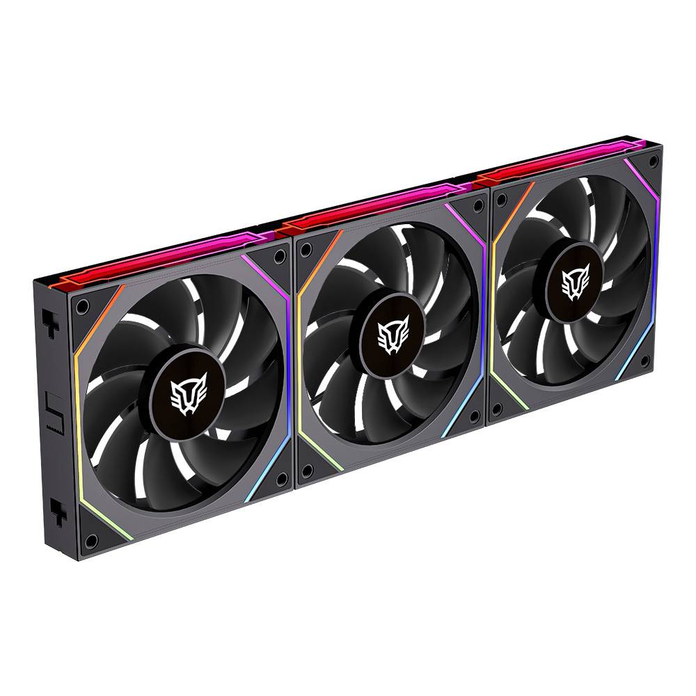 Kit 3 Ventiladores 120mm EOLOX LINK-R EXL95R Balam Rush Legend Series -