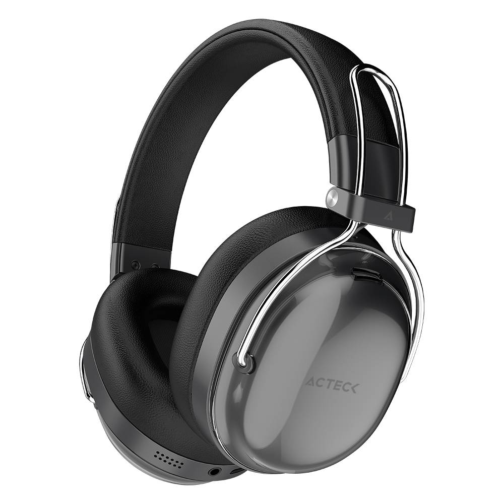 Audífonos Inalámbricos Bluetooth Luxe Pure HP730 Acteck Elite Series Cancelación de ruido activo  hibrido - Color Negro. AC-940870