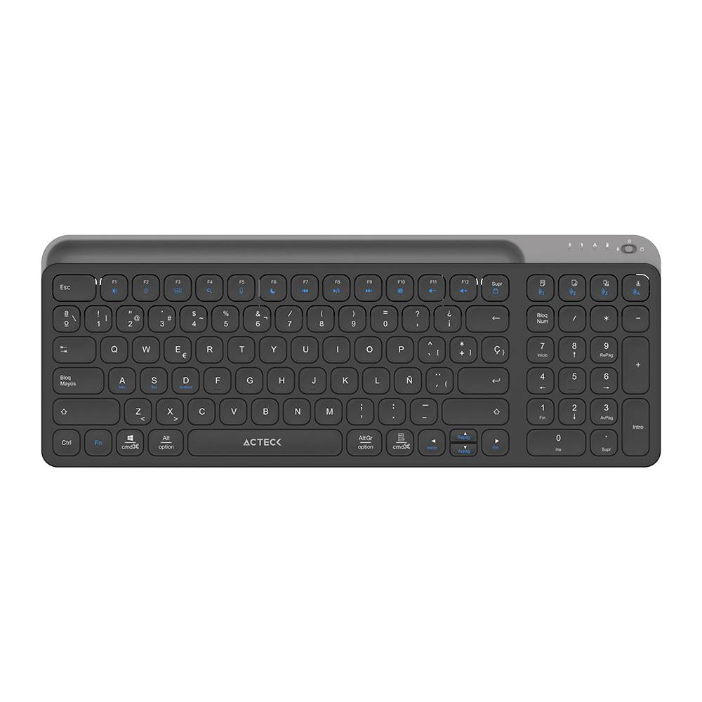 Teclado Inalámbrico Multidispositivos INSPIRE TREK TI747 AC-940108  Acteck Elite Series Bluetooth 5.1 - Dongle 2.4 MHz