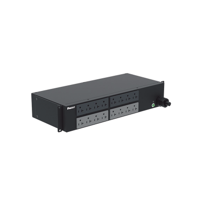 PDU Básico para Distribución de Energía, Enchufe de Entrada NEMA L5-30P, Con 16 Contactos NEMA 5-20R, Instalación Horizontal de 19in, 2 UR, 30 Amp, 208 Vca