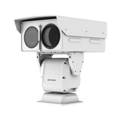 PTZ IP Punta de Poste / Lente Térmico 36 - 190 mm (640 X 512) / Lente Óptico 56X Zoom  /Exterior IP66 / 48 Vcc