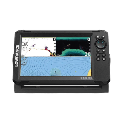 Eagle-9 ecosonda en pantalla horizontal IPS de 9 pulgadas, incluye transductor skimmer 50/200 kHz