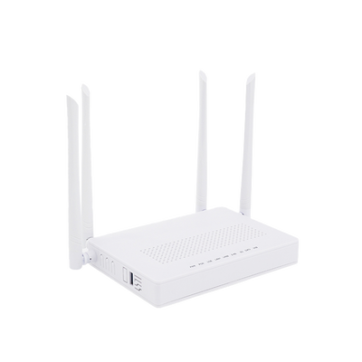 ONU Dual GPON/EPON / Wi-Fi Doble Banda 2.4 y 5 GHz / Soporta MESH / 2 Puertos Gigabit / 1 Puerto PON SC/APC / 1 puerto CATV / Hasta 1200 Mbps vía Wi-Fi
