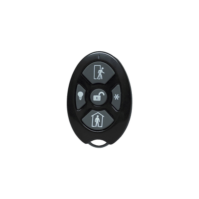 [RE6005] ALULA - Control Remoto de Seguridad Cinco Botones / Compatible con Automatización del Hogar / Encriptación Inalámbrica / Indicador de Batería Baja