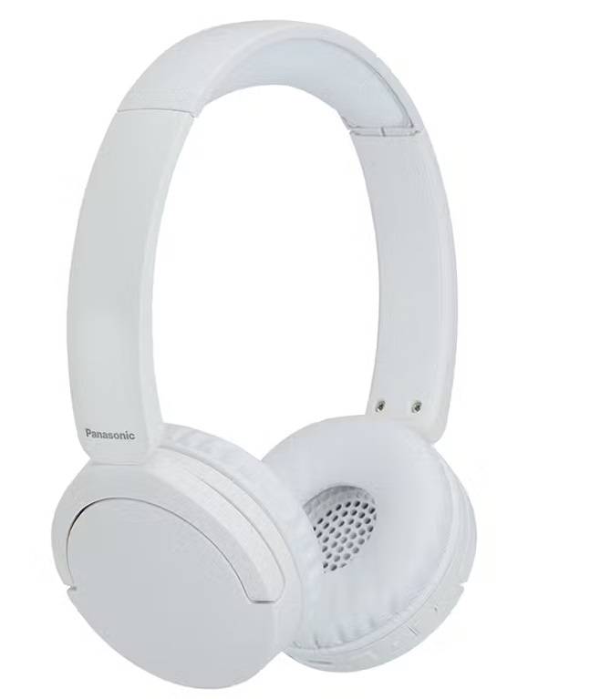 PANASONIC diadema Bluetooth - hasta 72 horas de uso continuo con MIC cancelacion de ruido, Blanco