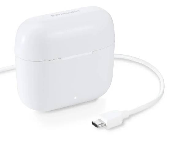 PANASONIC audifonos Bluetooth IN-EAR - 26 horas de uso continuo con estuche, tactil, bajo XBS, Blanco