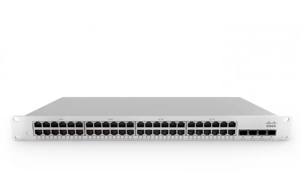 Meraki MS210-48LP 1G L2 Cld-Mngd 48x GigE 370W PoE Switch