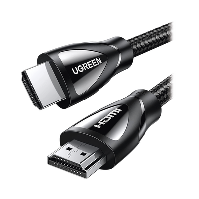 [80401] Cable HDMI 2.1 de Nylon Trenzado / 1 Metro / 8K@60Hz/4K@120Hz / eARC (Canal de Retorno de Audio / HDR10+ / VVR / HEC (Canal Ethernet HDMI) / ALLM / 3D / Dolby Atmos / Dolby Visión / 48 Gbps / Mayor Duración.