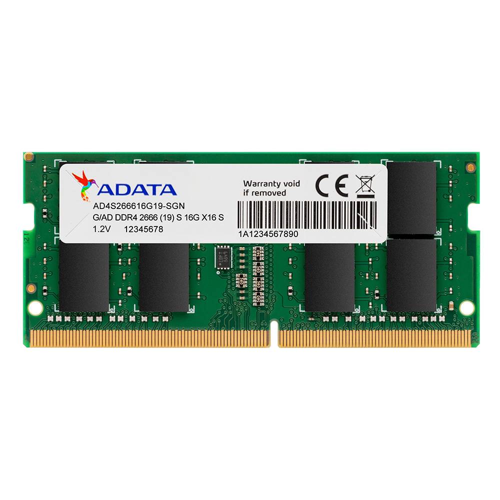 Memoria RAM 4 GB, DDR4, 2666 MHz, SO-DIMM- Usado, Marca Adata, Kingston y/o Samsung
