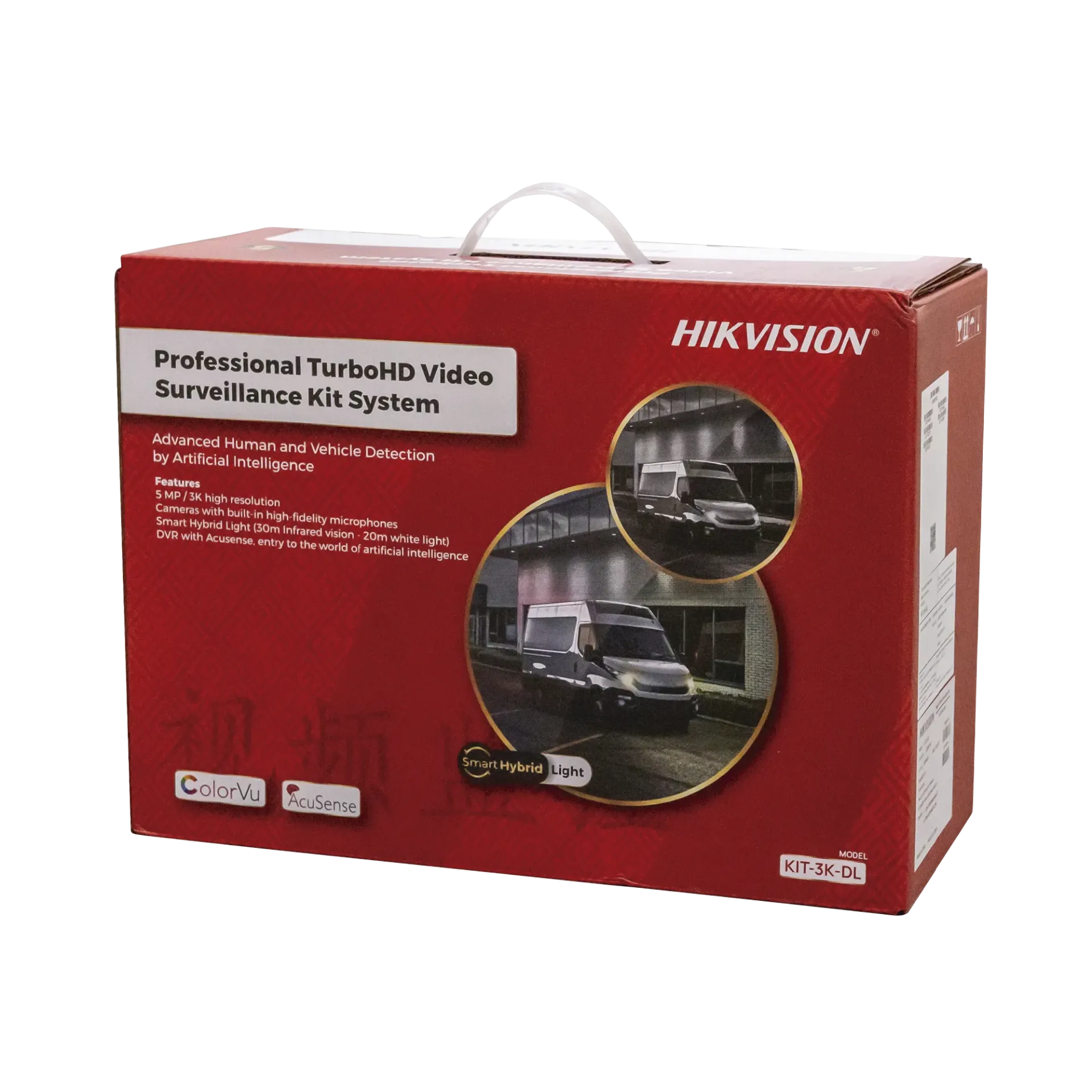 [Dual Light] Kit TurboHD 3K (5 Megapixel) / DVR 4 Canales / 4 Cámaras bala Dual Light / Micrófono Integrado / Accesorios de Interconexión / Fuente de Poder