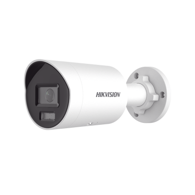 [DS-2CD2087G2H-LIU] [Dual Light + ColorVu] Bala IP 8 Megapixel (4K) / Lente 2.8 mm / 40 mts IR + 40 mts Luz Blanca /  Microfono Integrado / Exterior IP67 /   WDR 130 dB / ACUSENSE (Filtro de Falsas Alarmas) / Captura Facial / PoE / Metal / ACUSEARCH