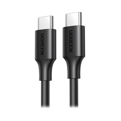 [50997] Cable USB-C a USB-C | 1 Metro | Carga Rápida de hasta 60W | Transferencia de datos de 480 Mbps | PD3.0 | QC 4.0/3.0/2.0 | FPC | AFC | Duradero y Flexible| Caja ABS | Cubierta de TPE | Color Negro.