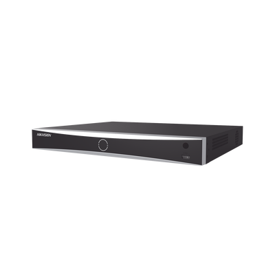 [DS-7608NXI-K2/8P] NVR 12 Megapixel (4K) / 8 canales IP / 8 Puertos PoE+ / AcuSense (Evita Falsas Alarmas) / Reconocimiento Facial / 2 Bahías de Disco Duro / HDMI en 4K / Alarmas I/O / 300 Metros PoE Modo Extendido