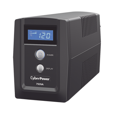 UPS de 750 VA/300 W, Topología Línea Interactiva, Entrada 120 Vca NEMA 5-15P, y 6 Salidas NEMA 5-15R, Con Regulador de Voltaje (AVR)