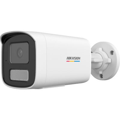[ColorVu 3.0 + MD 3.0] Bala IP 6 Megapixel / Lente 4 mm / 50 mts IR + 50 mts Luz Blanca / Micrófono Integrado / ACUSENSE Lite / Exterior IP67 / WDR 120 dB / PoE / Micro SD 
