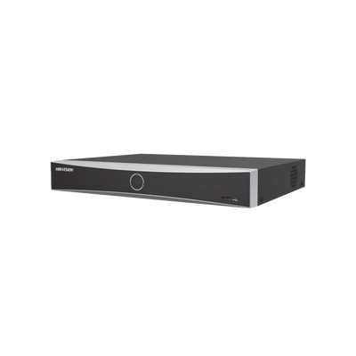 [DS-7608NXI-K1/8P(B)] NVR 12 Megapíxel (4K) / 8 canales IP / 8 Puertos PoE+ / Reconocimiento Facial / AcuSense (Evita Falsas Alarmas) / 1 Bahías de Disco Duro / HDMI en 4K / 300 Metros PoE Modo Extendido
