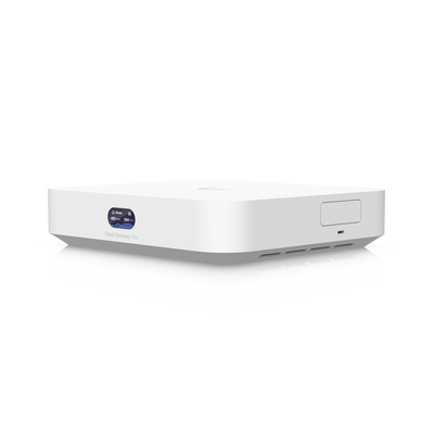 UCG Max Cloud Gateway de 2.5 GbE Compacto con Soporte para hasta 30 Dispositivos UniFi, 300+ Clientes, Enrutamiento IPS de 2.3 Gbps y Almacenamiento 512 GB de Memoria Interna