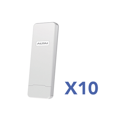 Kit WiFi para Comunidades (10 AP) / Solución WISP Lista para Despliegue / Cobertura hasta 800 m / Administración en Nube Gratuita