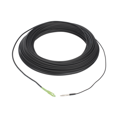 Rollo de Fibra Óptica Drop Redonda G657A2 Monomodo Simplex de 50 Metros (164 Pies) con Conectores SC/APC-SC/APC para Instalaciones Aéreas, Subterráneas o a la Intemperie