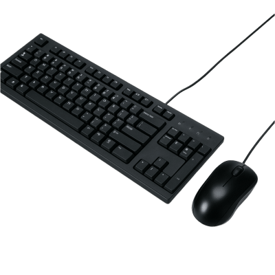 KIt de Teclado y Mouse Cableado / Diseño Elegante y Silencioso (No Requiere Drivers)