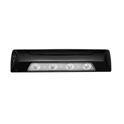 Luz de Escena, 4 led, Bisel Blanco, 12–24vcd, Led Blanco y Lente Transparente
