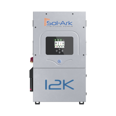 Inversor Hibrido SOL-ARK, 12 Kw, 220 Vcc, Fase Dividida, WIFI incluido, IP65, Entrada de Baterías a 48 Vcc