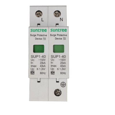 Supresor de Picos Transitorios de Voltaje, Diseñado Para Sistemas Fotovoltaicos, Uso en Corriente Alterna 220 Vca ,2 Polos.