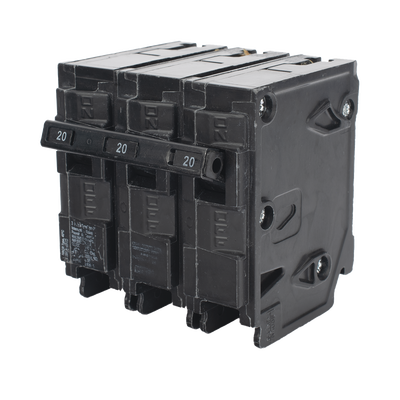 Interruptor automático enchufable tipo QP 3 polos, 20 amp