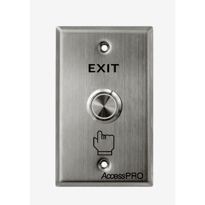 Botón de Cabeza Plana / Exterior IP66 / Estético / Placa de Acero Inoxidable